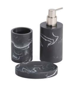 3pc Marble Pattern Counter Accessories Set