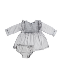 Infant Girls Washed Smocked Dress 3m-24m