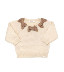 Scandi Bow Wool-blend Sweater
