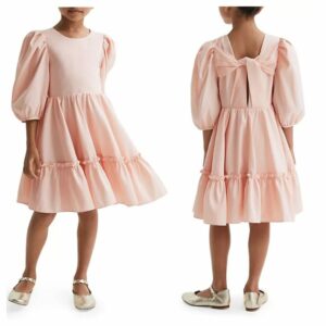 Little Girl's & Girl's Toby Puff-sleeve Dress