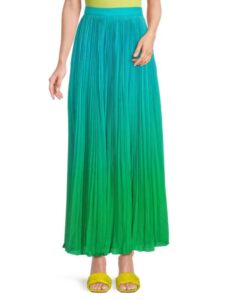 Accordion Pleated Ombre Skirt