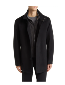 Coxtan Relaxed Fit Virgin Wool & Cashmere Coat