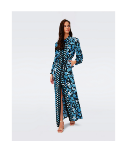 Joshua Dress in Petals and Dot Star Sapphire