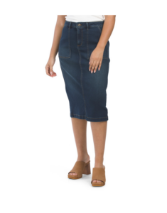 Cargo Pocket Denim Skirt