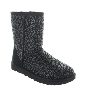 Classic Short Womens Suede Snow Leopard Winter Boots