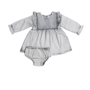 Infant Girls Washed Smocked Dress 3-24m