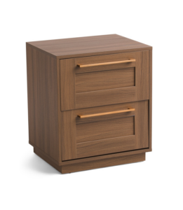 Newcomb 2 Drawer Nightstand with Rattan Drawers
