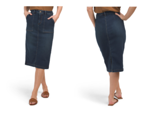 Pork Chop Pocket Denim Skirt