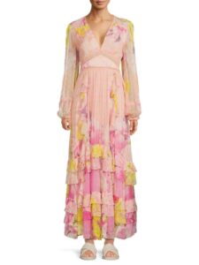 Leona Floral Tiered Maxi Dress