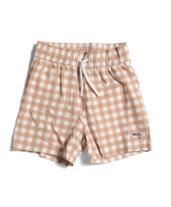 Gingham Swim Shorts