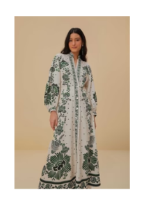 Forest Soul Off-white Maxi Dress