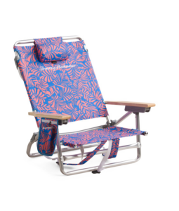 Leaf Print 5 Position Backpack Chair