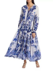 Eterna Josefina Printed Maxi Dress