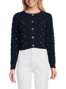 Otello Wool Cropped Cardigan