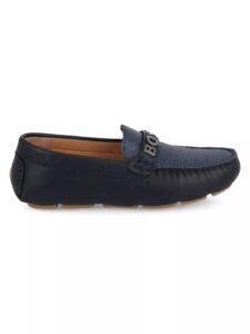 Boy's Leather Driving Loafers