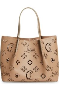 Large Cabarock Loubinthesky Perforated Leather Tote