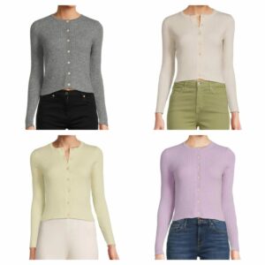 Ribbed Knit Crop Cardigan