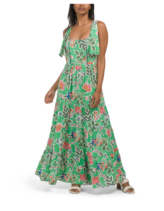 Sleeveless Floral Maxi Dress
