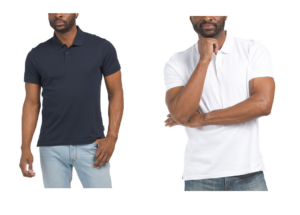 Short Sleeve Solid Liquid Sweater Polo