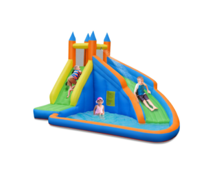Costway Inflatable Water Slide Mighty Bounce House Castle Splash Pool Without Blower