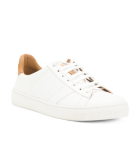 Leather Crown Vantage Pebble Grain Sneakers (women)