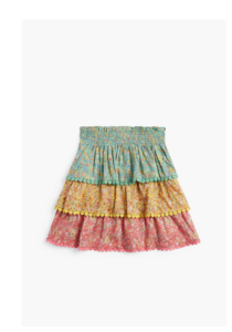 Kids Carnaby Tiered Floral-print Cotton Skirt