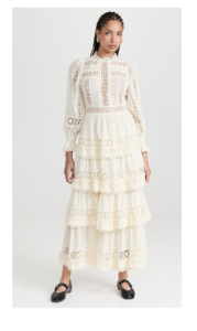 Haven Cotton Dobby Pintuck Dress