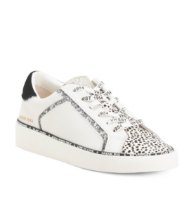 Leather Ray Cheetah Detail Sneakers