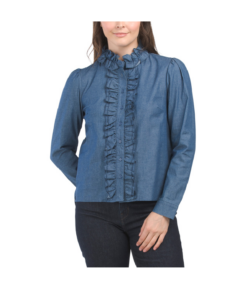Long Sleeve Chambray Shirt