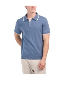 Sweater Polo with Contrast Tipping