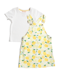 Toddler Girls Lemon Printed Dress Set