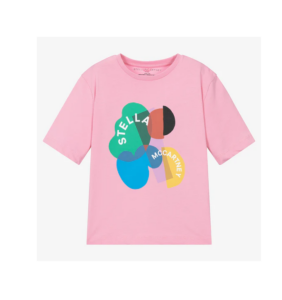 Pink Shapes Logo Graphic T-shirt