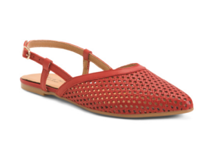 Perforated Sling Back Flats