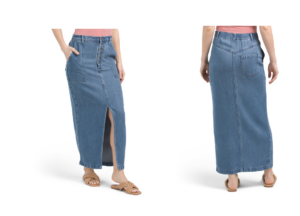 Dara Button Front Midi Skirt