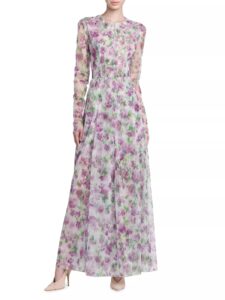 Floral Tulle Maxi Dress