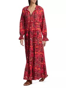 Grazia Floral Cotton Voile Maxi Dress