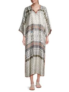 Corey Silk Shift Maxi Dress