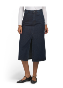 Denim Midi Skirt
