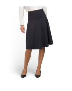 Long High Waist Flare Skirt