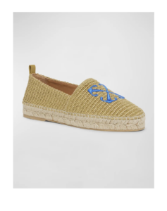 Arrow Raffia Espadrille Loafers