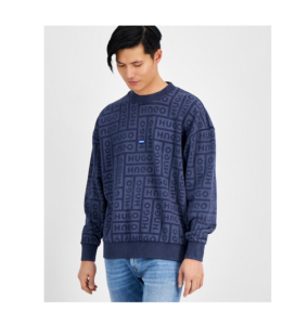 Men's Loose-fit Logo-print Crewneck Sweatshirt