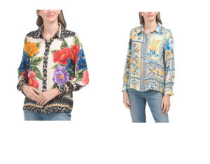 Long Sleeve Novelty Button Down Shirt