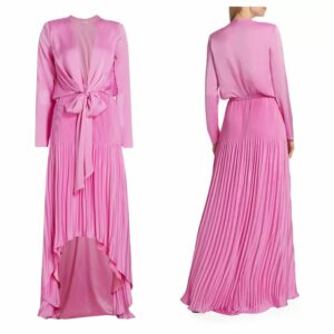 Zaylee Mixed-media Gown