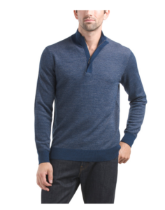 Merino Wool Hidden Quarter Zip Top