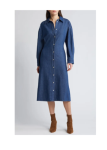 Long Sleeve Denim Shirtdress