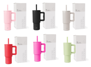 Kids 24 Oz Tumbler with Handle and Silicone Straw Lid