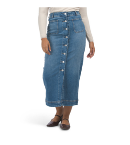 Midi Denim Skirt