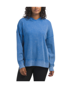 Mineral Wash Waffle Knit Hoodie