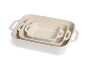 3-piece Rectangular Ceramic Baking Dish Set
