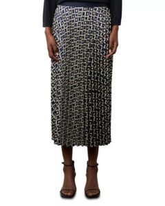 Damille Pleated Midi Skirt